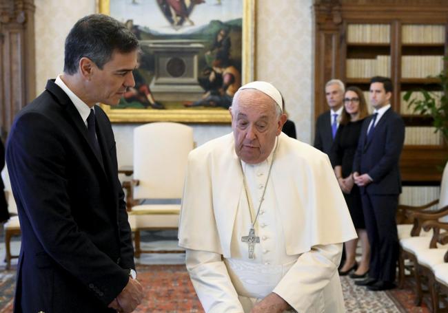Con Pedro Sánchez el pasado mes de octubre.