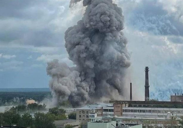 Un gran arsenal de misiles ruso explota a 70 kilómetros de Moscú