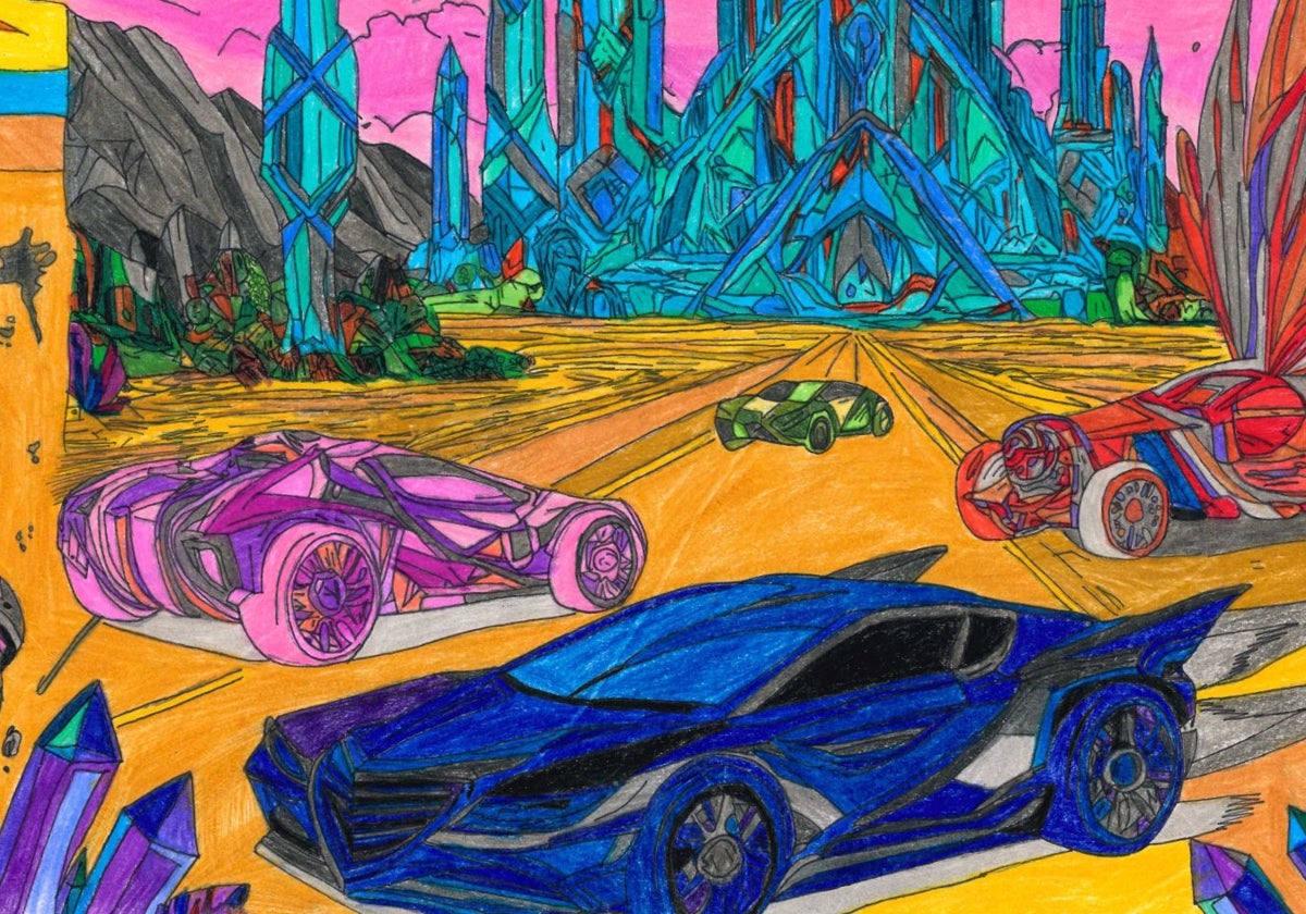 Uno de los dibujos ganadores de 'Toyota Dream Car' 2024-2025