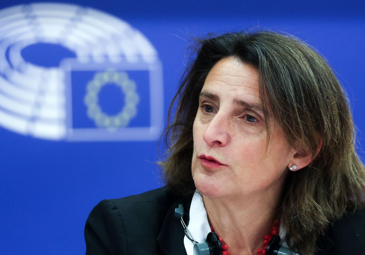 La vicepresidenta de la Comisión Europea y responsable de Competencia, Teresa Ribera.