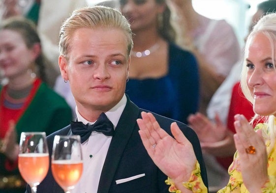 Marius Borg y Mette-Marit.