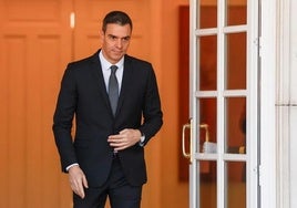 El presdiente del Gobierno Pedro Sánchez