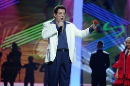Goyo Jiménez, como El Príncipe Gitano, en una actuación de 'Tu cara me suena'.