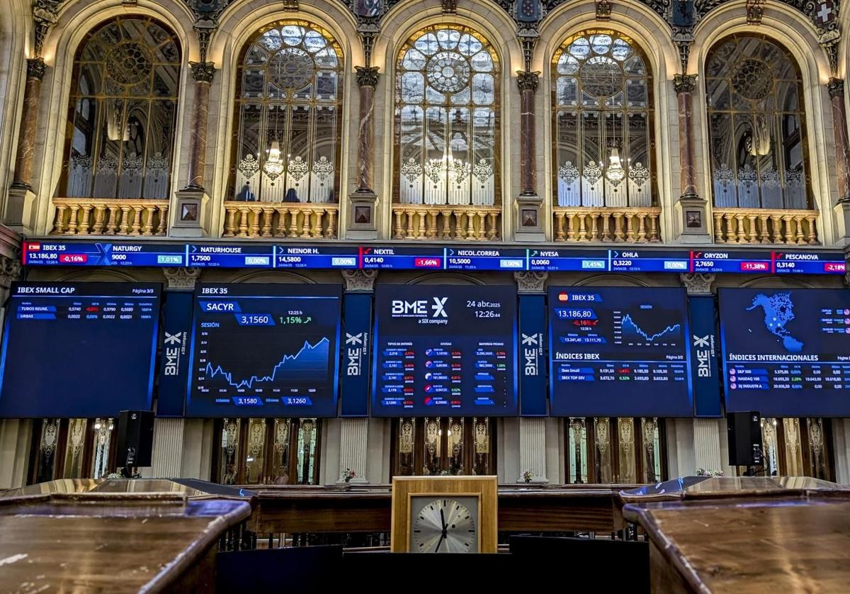 Bolsa de Madrid.