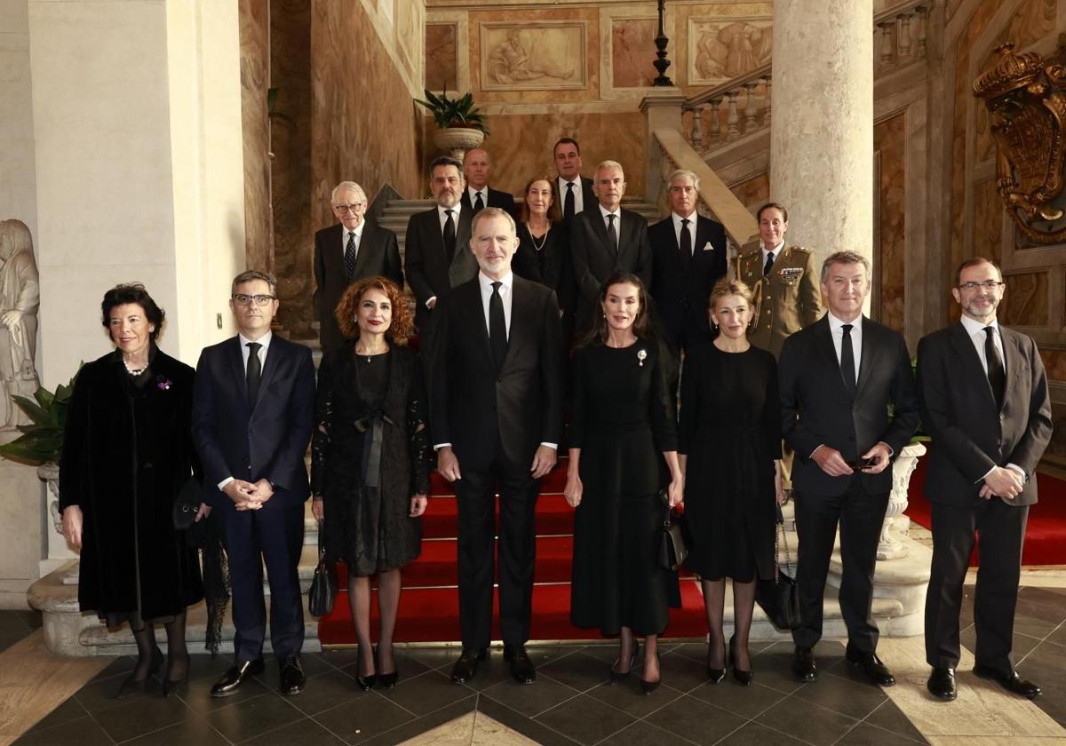 Foto de la delegación española al completo.
