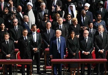 Trump junto a Felipe VI y cerca de Zelenski; Milei y Meloni en primera fila