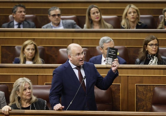 La portavoz del PP en el Senado, Alicia García, durante una intervención.