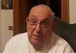 El Papa Francisco, en un momento de la grabación.