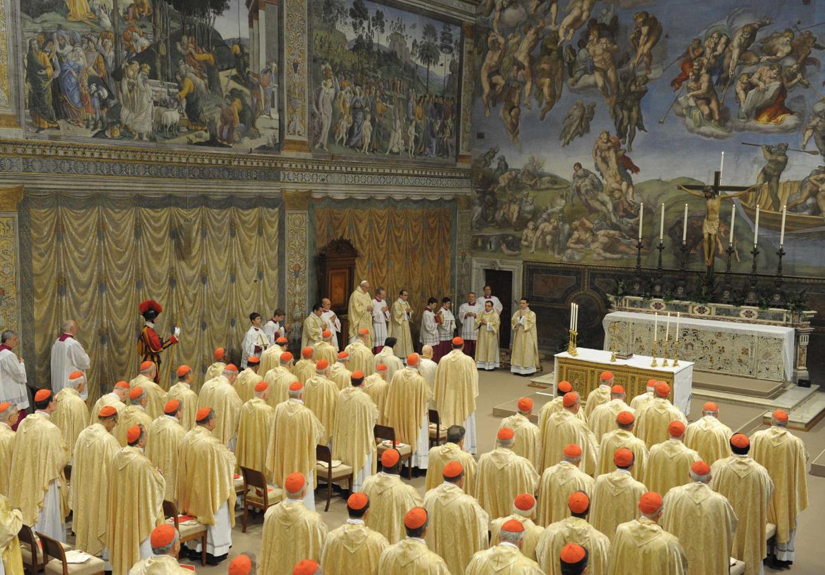 Los cardenales se reunirán en la Capilla Sixtina.