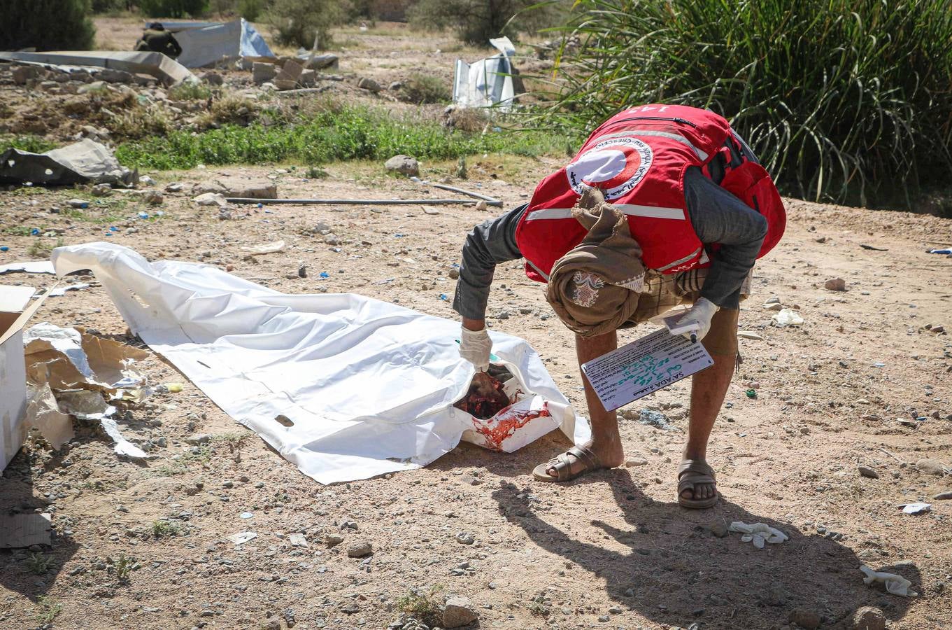 Las imágenes del bombardeo sobre Saada, que han dejado 68 muertos