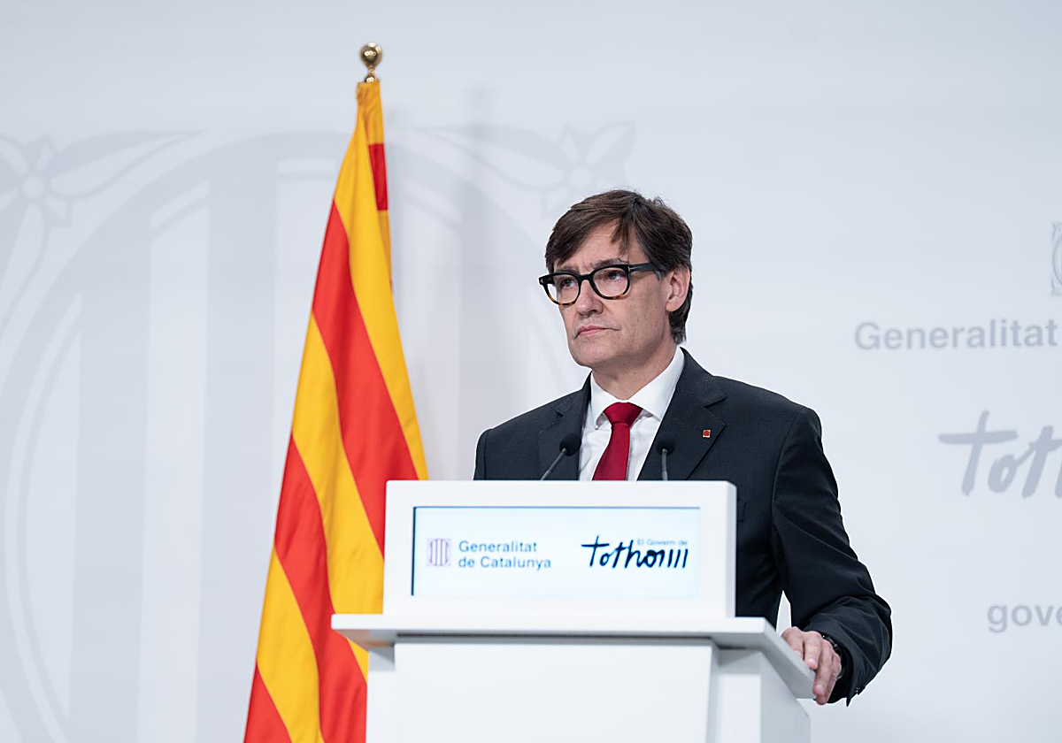 El presidente de la Generalitat de Catalunya, Salvador Illa