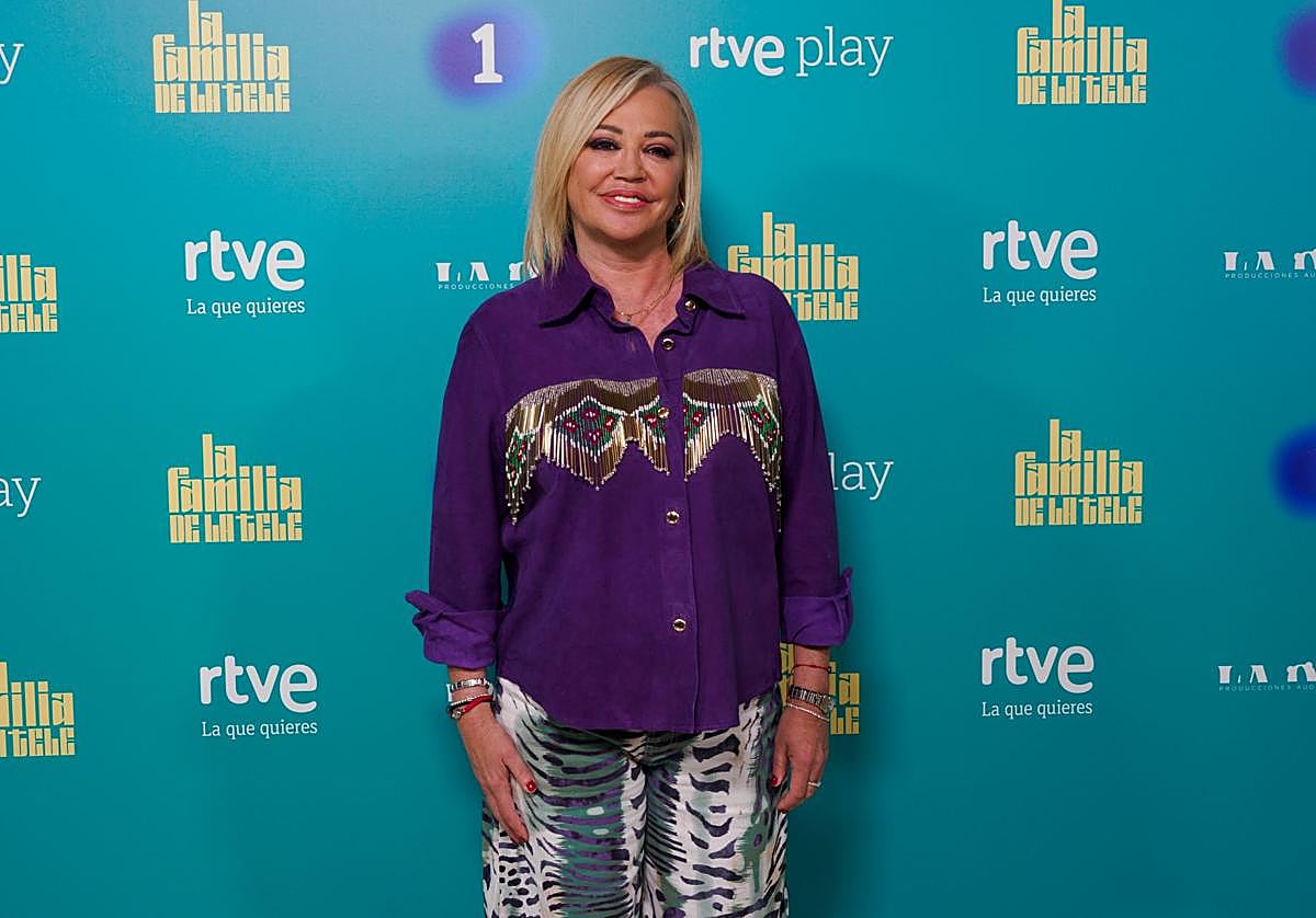 Belén Esteban, en la presentación de 'La familia de la tele'.