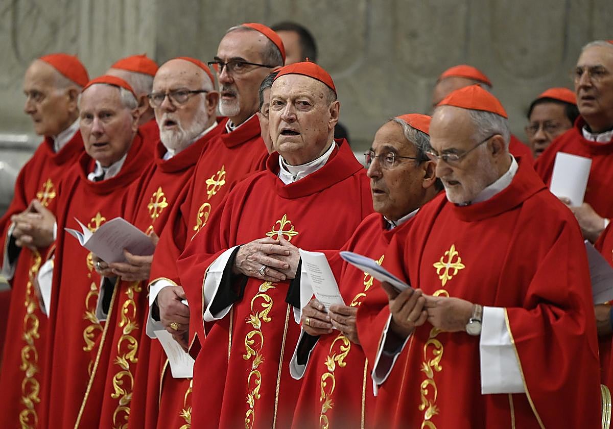 Los cardenales han asistido este miércoles a una misa en recuerdo de Francisco.