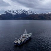 Imagen de la costa de Magallanes, donde se ha registrado el terremoto.