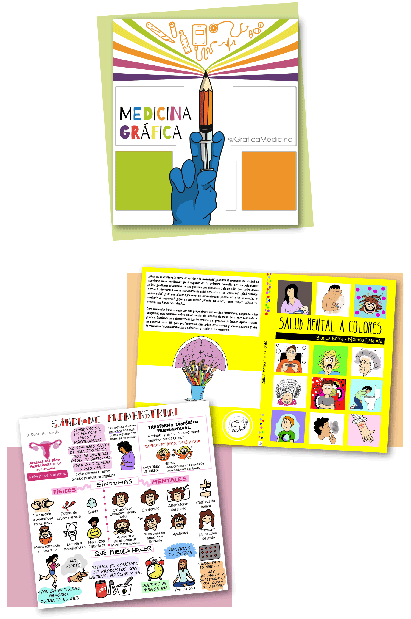 Graphic medicine logo⁢ and examples of work