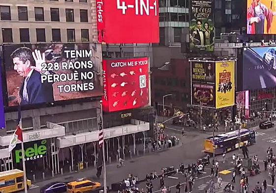 Pantalla en Times Square
