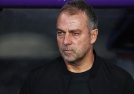 Hansi Flick, durante el Valladolid-Barça disputado el sábado.