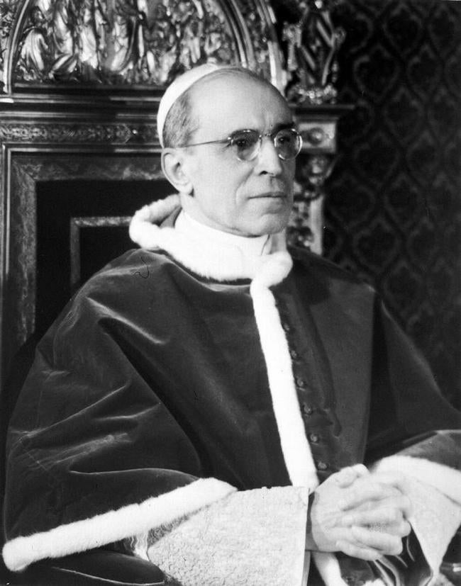Fotografia de Arquivo Uncront do Papa Pio XII