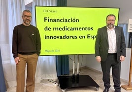 Javier Padilla, secretario de Estado de Sanidad, a la izquierda, durante la presentación del informe.
