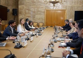 Reunión este lunes del Comité para el análisis de las circunstancias que concurrieron en el apagón general del 28 de abril, presidido por la ministra para la Transición Ecológica, Sara Aagesen (izquierda).