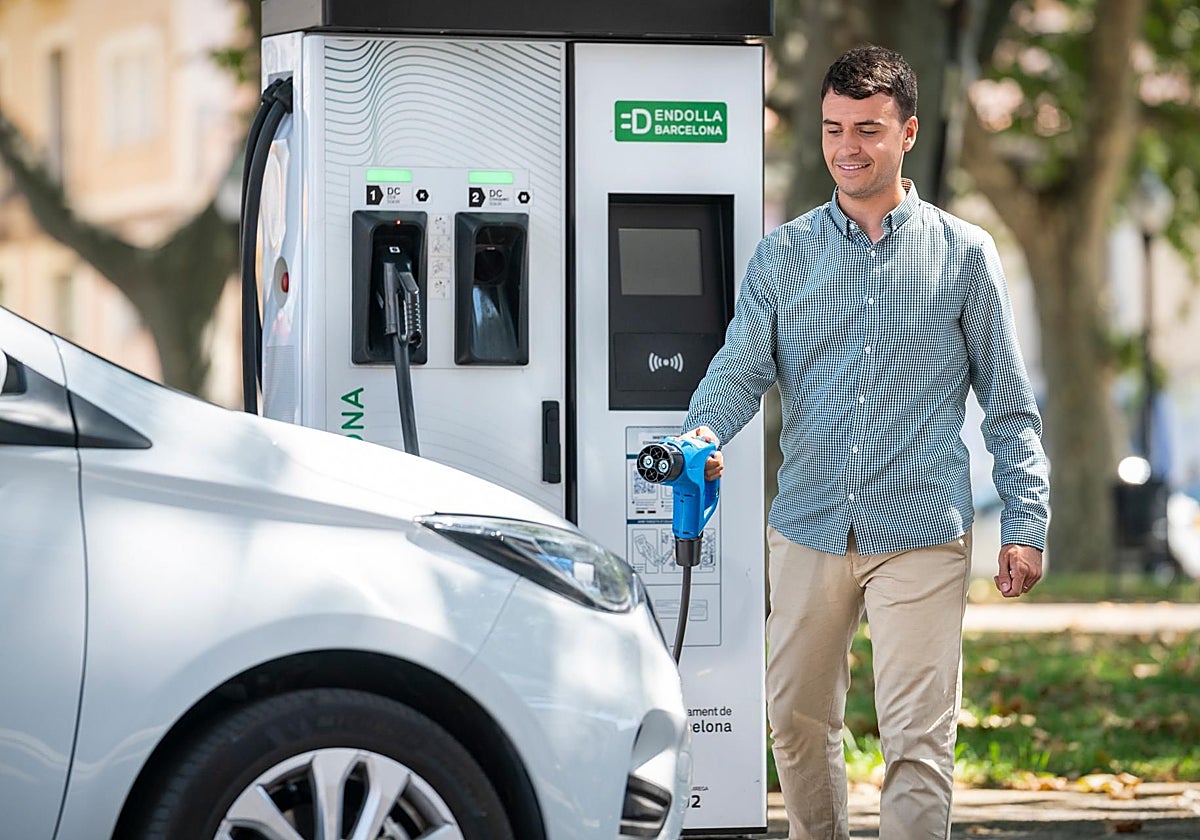 Punto de recarga pública para coches eléctricos