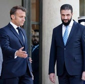 Emmanuel Macron da la bienvenida al presidente interino sirio, Ahmed al-Shara.