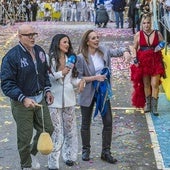 Kiko Matamoros y Rocío Carrasco, durante el desfile del lunes.