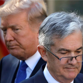 El presidente de EE UU, Donald Trump, junto al presidente de la Fed, Jerome Powell.