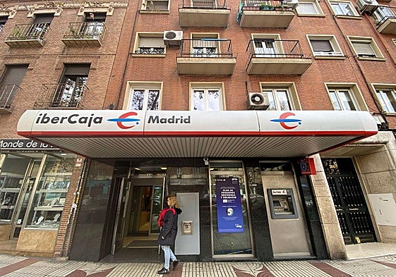 Oficina de Ibercaja en Madrid.