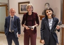 Los consejeros Juan Ignacio Pérez Iglesias, Maria Ubarretxena y Nerea Melgosa, todos del sector del PNV.