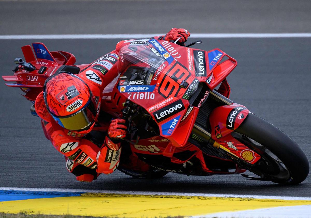 Marc Márquez, en el circuito de Le Mans.