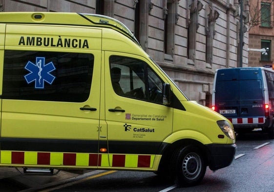Una ambulancia del servicio de emergencias de Cataluña