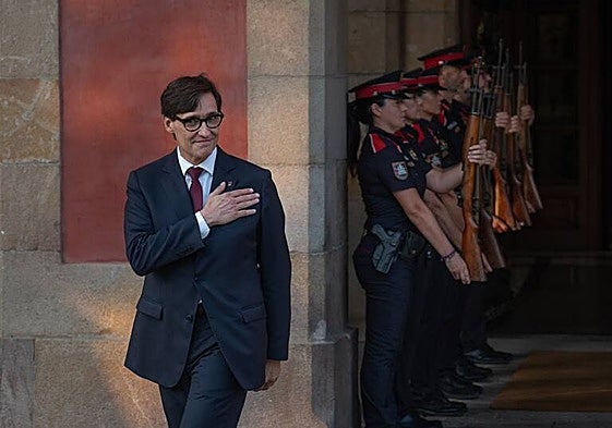 Salvador Illa el día de su investidura