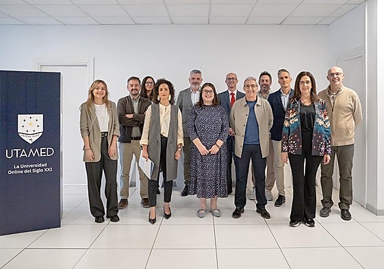 Participantes en 'Desayuna con UTAMED' en las instalaciones de Diario SUR