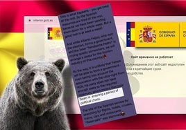 Imagen de uno de los ataques de 'Noname057' a la web de Interior en 2023