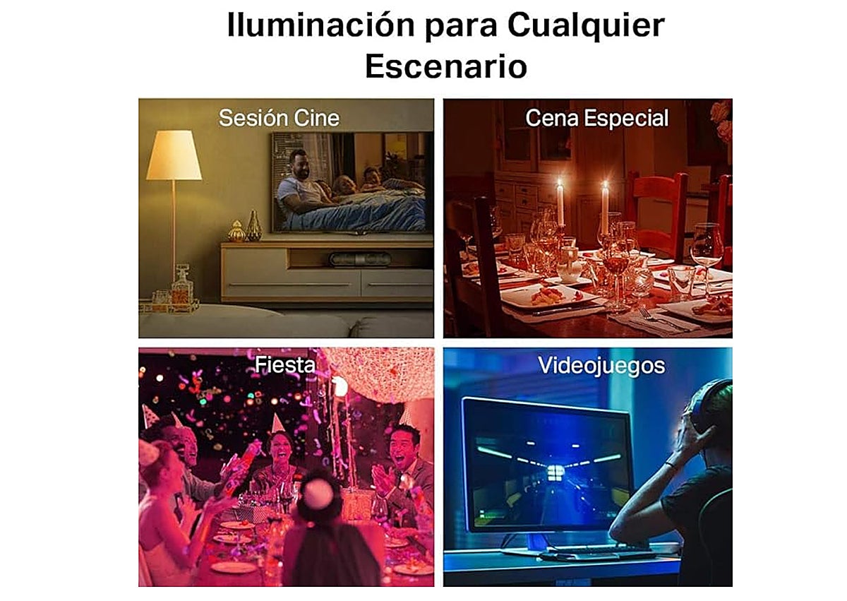 Imagen secundaria 1 - Las bombillas inteligentes Tapo exclusivas de Amazon tienen un descuentazo del 47% y lo están petando