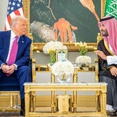 El príncipe heredero, Mohamed bin Salmán junto a Donald Trump.