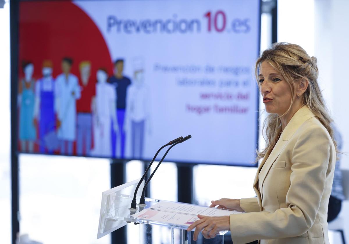 La vicepresidenta segunda y ministra de Trabajo, Yolanda Díaz.