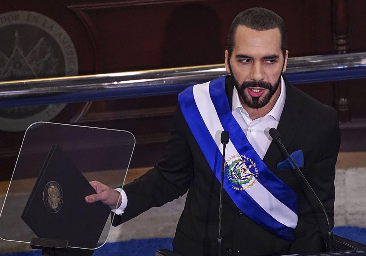 El presidente de El Salvador, Nayib Bukele.