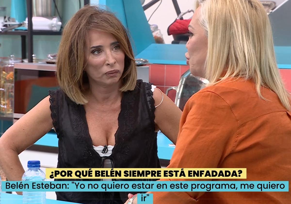 María Patiño y Belén Esteban.