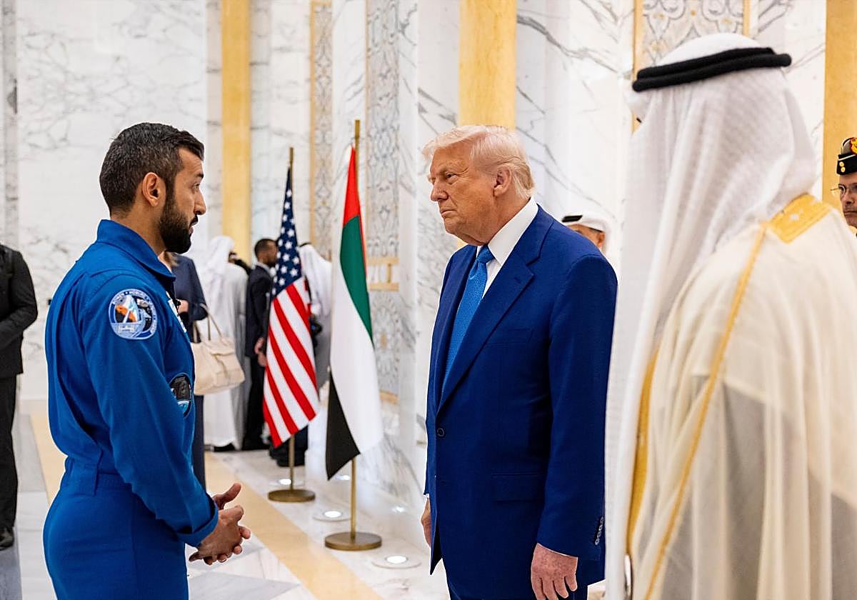Donald Trump, este jueves durante su visita a Abu Dabi.