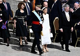 Los Reyes, en la misa de inicio de pontificado de León XIV