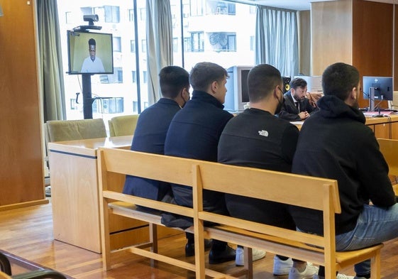 Vinicius, durante su declaración en el juicio.