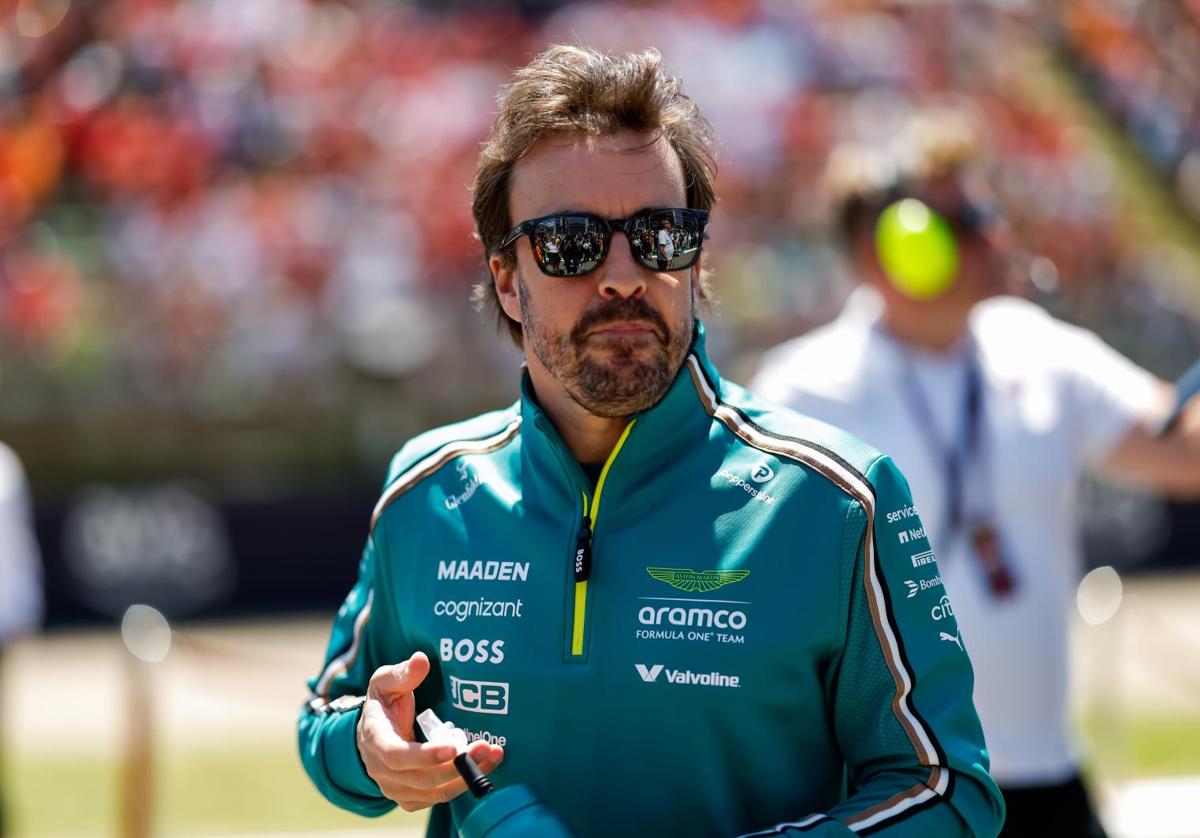 Fernando Alonso, durante el GP de Emilia Romaña.