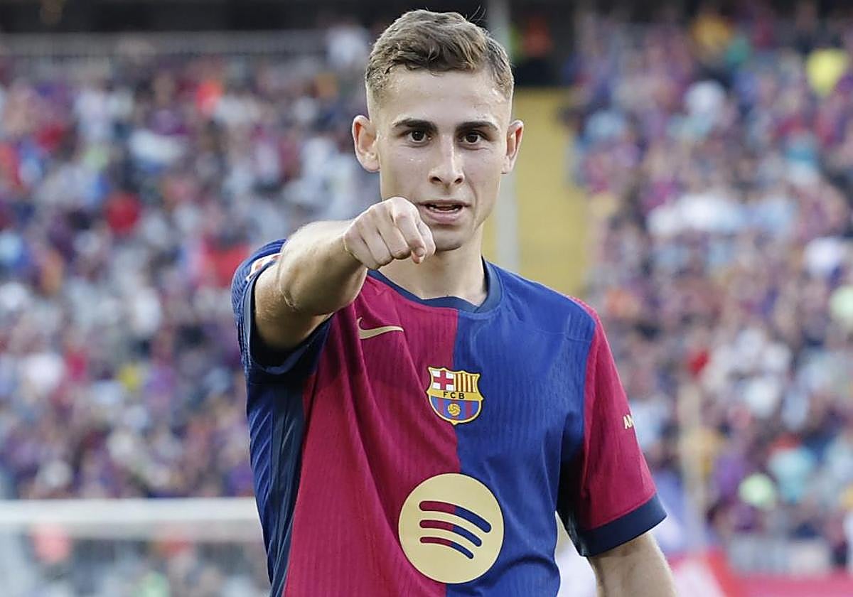 Fermín celebra el gol que marcó el domingo ante el Villarreal.