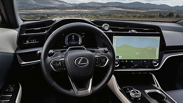 Interior del Lexus RZ 300e e-Premium Design