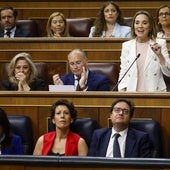 La secretaria general del PP, Cuca Gamarra, en el Congreso de los Diputados