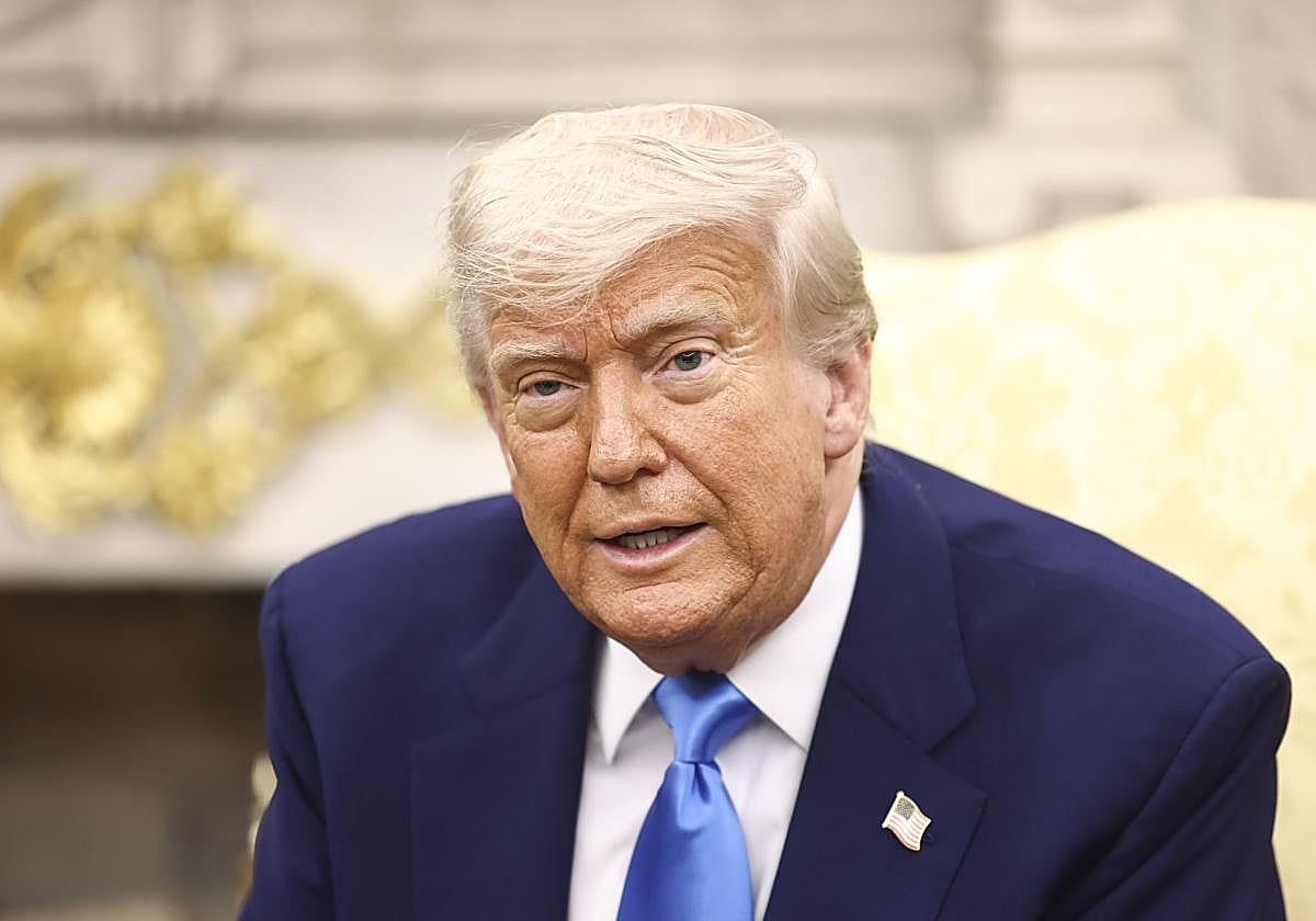 Donald Trump, en una comparecencia ante los medios en la Casa Blanca