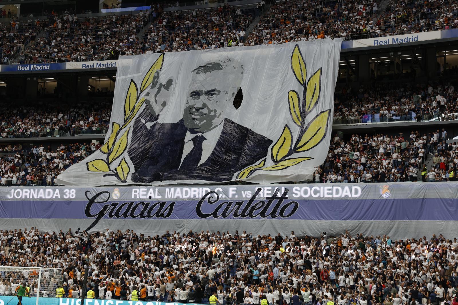 El adiós del Bernabéu a Ancelotti y Modric, en imágenes