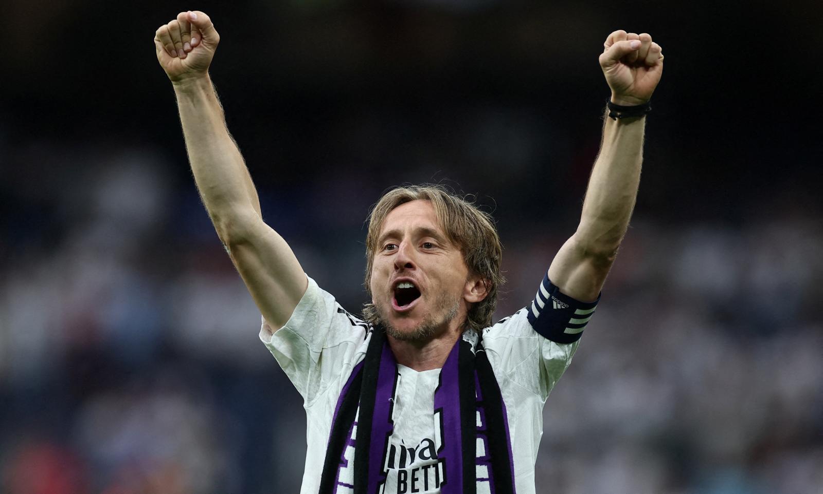 El adiós del Bernabéu a Ancelotti y Modric, en imágenes